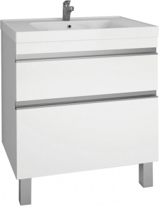 Тумба с раковиной Dreja Grace Plus 70 с опорами, белый глянец Тумба с раковиной Dreja Grace Plus 70 с опорами, белый глянец