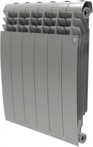 Радиатор биметаллический Royal Thermo BiLiner 500 6 секций, silver satin Радиатор биметаллический Royal Thermo BiLiner 500 6 секций, silver satin