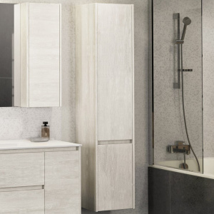 Шкаф-пенал Comforty Бремен 35 дуб белый Шкаф-пенал Comforty Бремен 35 дуб белый