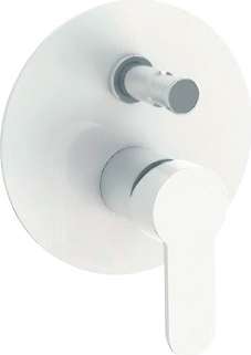 Смеситель Cezares Laconico C VDI BLC С ВНУТРЕННЕЙ ЧАСТЬЮ, белый