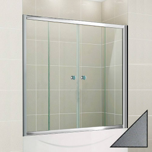 Шторка на ванну Cezares Pratico VF2 150/140 P Cr Шторка на ванну Cezares Pratico VF2 150/140 P Cr