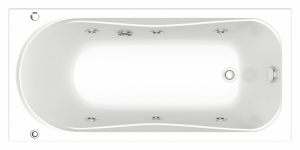 Акриловая ванна Bas Верона 150x96 см с г/м Акриловая ванна Bas Верона 150x96 см с г/м