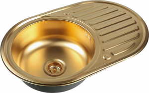 Мойка кухонная Zorg Inox Pvd SZR-7750 bronze Мойка кухонная Zorg Inox Pvd SZR-7750 bronze