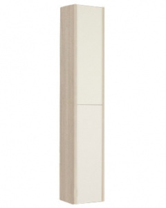 Шкаф-пенал Акватон Йорк белый/ясень фабрик