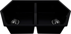 Мойка кухонная KitKraken Gulf Black черная