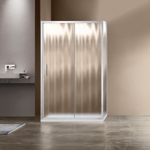 Душевой уголок Vincea Garda VSR-1G9014CH 140х90 хром, стекло шиншилла