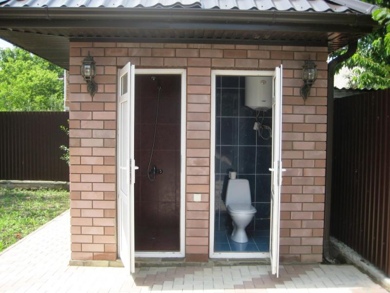 Дачный туалет из кирпича (71 фото)
