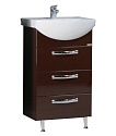 Тумба с раковиной Акватон Ария Н 50 темно-коричневая