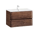 Тумба под раковину Vincea Alba VMC-1A800RW 80 см, подвесная, коричневый