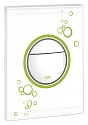 Кнопка смыва Grohe Nova Cosmopolitan  белая с зеленым