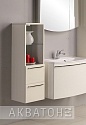 Шкаф-пенал Акватон Севилья белый жемчуг низкий