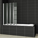 Шторка на ванну Cezares Pratico V4 100/140 P Cr L