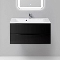 Тумба с раковиной BelBagno Marino 90 nero lucido
