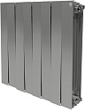 Радиатор биметаллический Royal Thermo Piano Forte 500 silver satin 8 секций, серебро