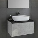 Тумба с раковиной Comforty Эдинбург 75 бетон светлый