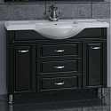 Тумба с раковиной СанТа Монарх 120 черная
