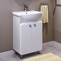 Тумба с раковиной Runo Капри 55 белая