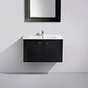 Тумба с раковиной BelBagno Atria 83 nero lucido