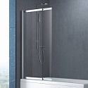Шторка на ванну Cezares Slider VF-11-90/150-C-Cr стекло прозрачное
