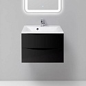Тумба с раковиной BelBagno Marino 65 nero lucido