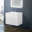 Тумба с раковиной BelBagno Onda 75 bianco lucido