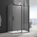 Душевой уголок Good Door Galaxy WTW+SP-C-В 170x80, профиль черный