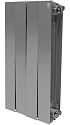 Радиатор биметаллический Royal Thermo Piano Forte 500 silver satin 4 секции, серебро