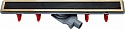 Душевой лоток Pestan Confluo Premium Gold Black Glass Line 750 черное стекло/позолоченная сталь
