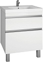 Тумба с раковиной Dreja Grace Plus 60 с опорами, белый глянец