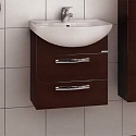Тумба с раковиной Акватон Ария М 50 темно-коричневая