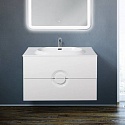 Тумба с раковиной BelBagno Onda 80 bianco lucido