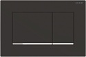 Кнопка смыва Geberit Sigma 30 115.883.14.1 черная матовая, хром глянцевый Soft-touch